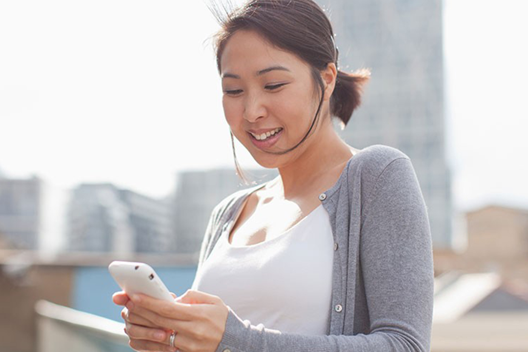 woman on phone